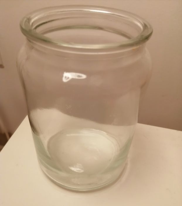 Frasco de vidro 15cm altura