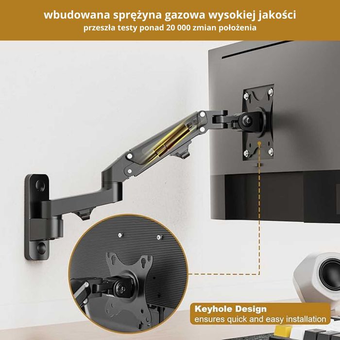 Uchwyt ścienny na monitor RICOO S4411 / NOWY