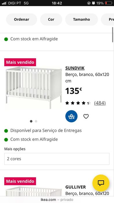 Cama de bebé IKEA