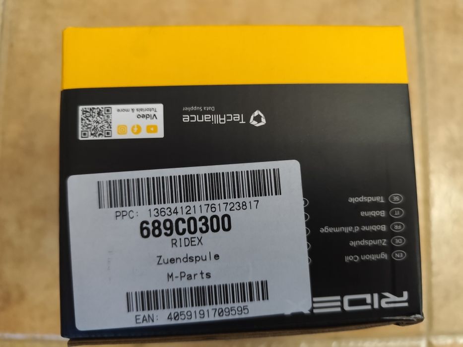 Bobina ignição marca RIDEX