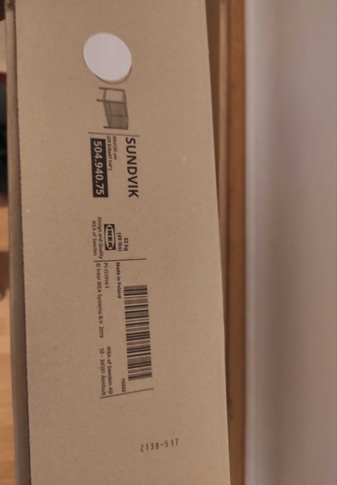 Berço bebê IKEA cinza