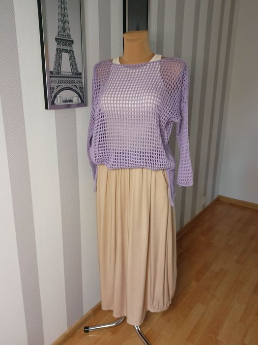 bluzka narzutka ażurowa NOWA z metką wloska oversize