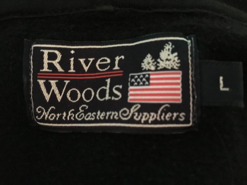 Casaco malha capuz preto River Woods (L) [ULTIMO PREÇO]