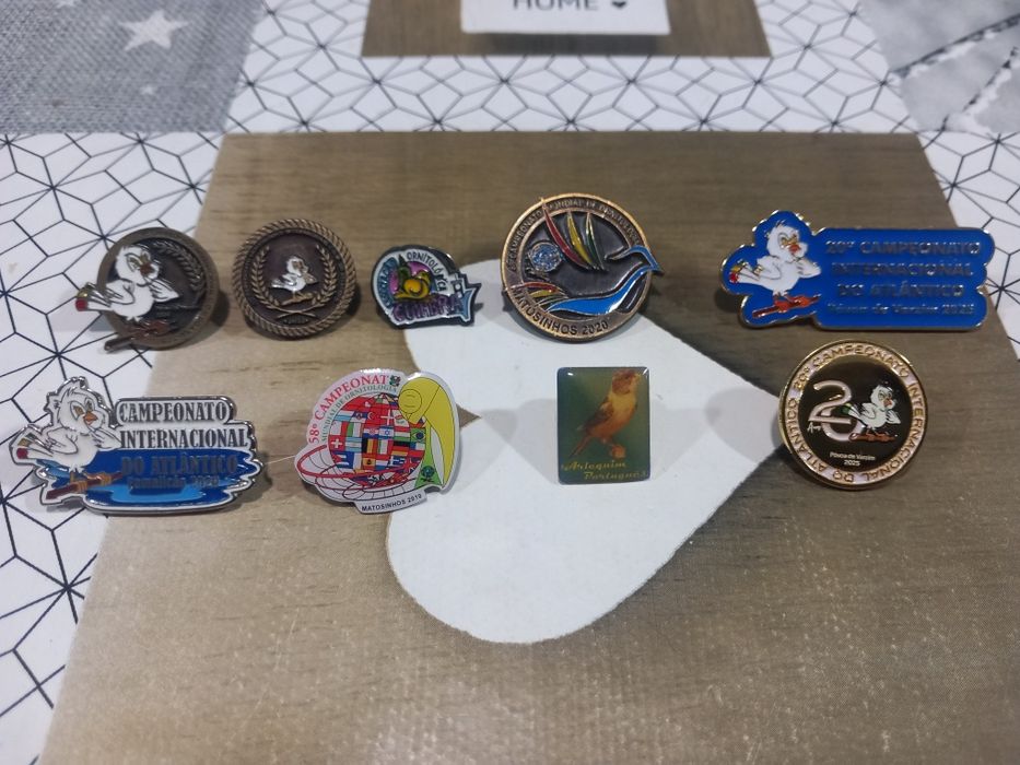 Pins Clubes e exposições ornitologicas