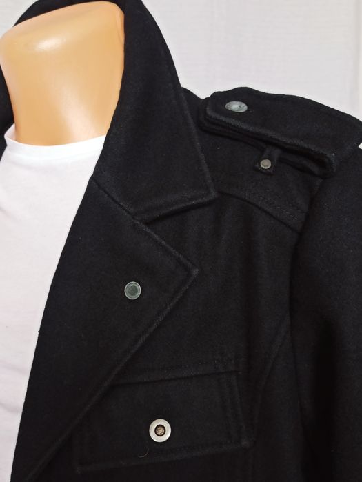 Sg Czarny płaszcz męski L dyplomatka bosmanka  męska L Jack & Jones