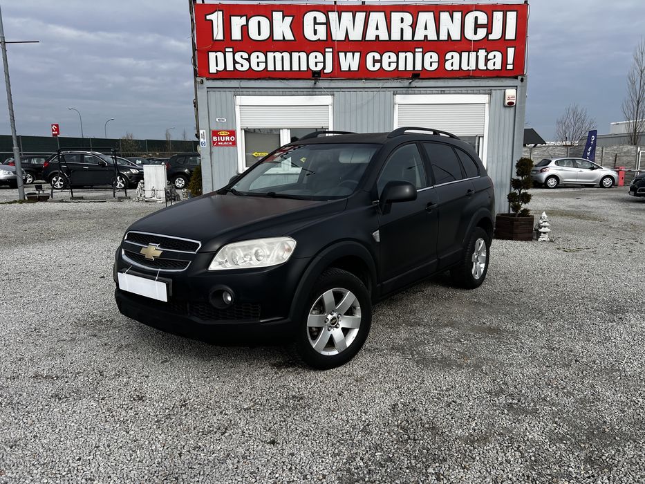 1 ROK GWARANCJI W CENIE AUTA, zamiana, benzyna, matowa, Chevrolet Captiva