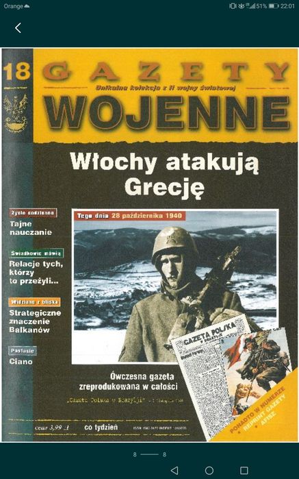 Zestaw czasopism Gazety wojenne
