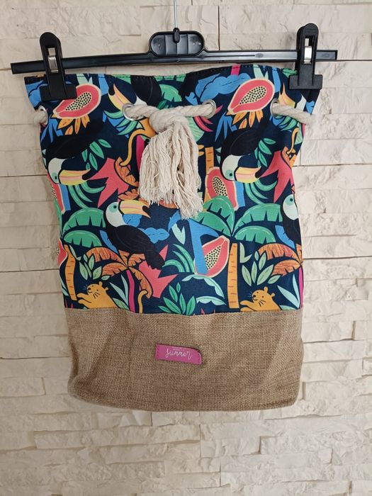 Plecak torba kolorowa Nowa raz założona, kolorowa Reserved