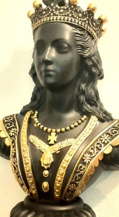 Busto Rainha Monarquia pendurar Medieval Gancho Decorativo