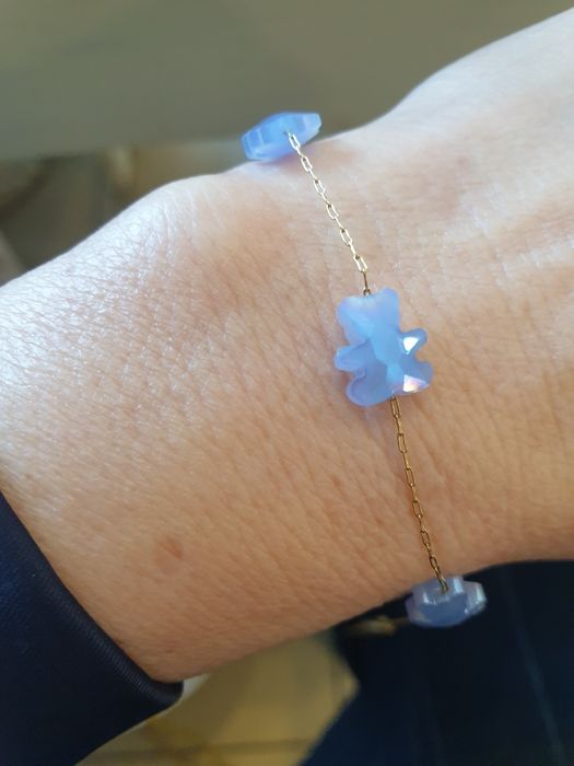 Nowa bransoletka Moonriver misie stal chirurgiczna