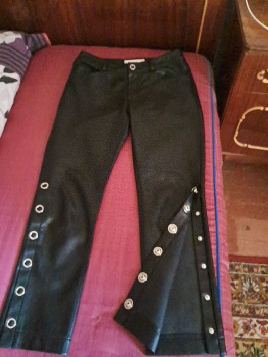 Брюки Mango экокожа