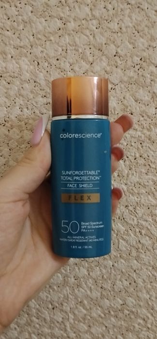 Сонцезахисний крем для обличчя Colorescience Sunforgettable Total Protection Face Shield Flex SPF 50 Tan, 55 мл
