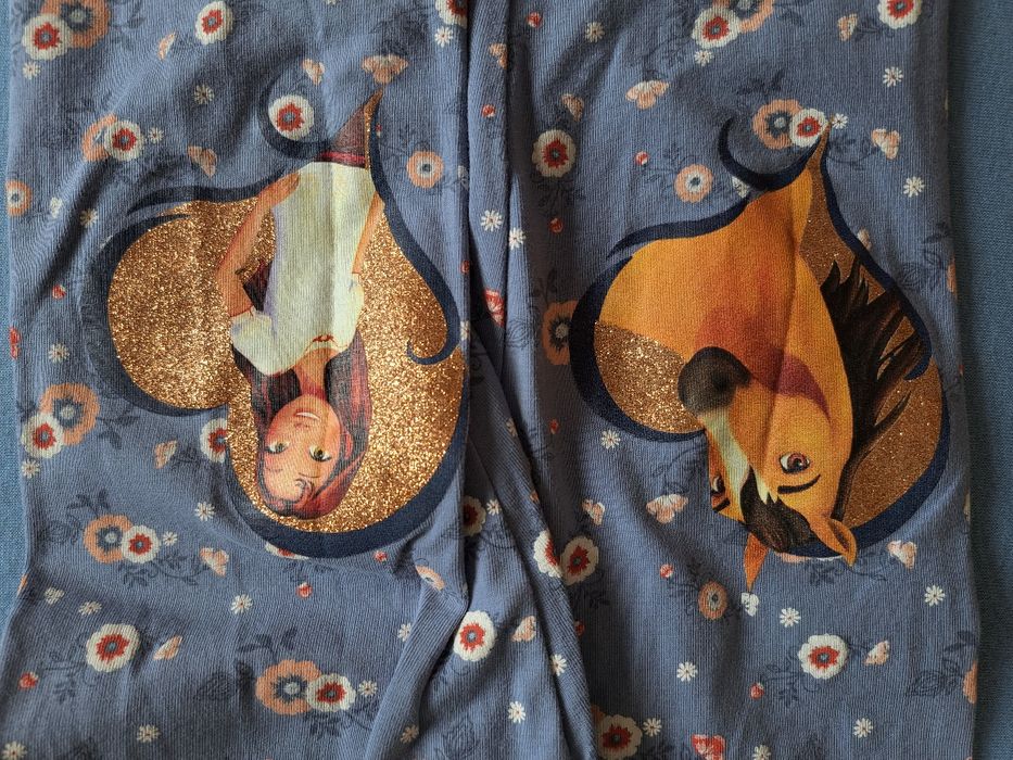 Капрі (велосипедки) C&A дівчачі, бавовняні на ріст 122, 2 штуки