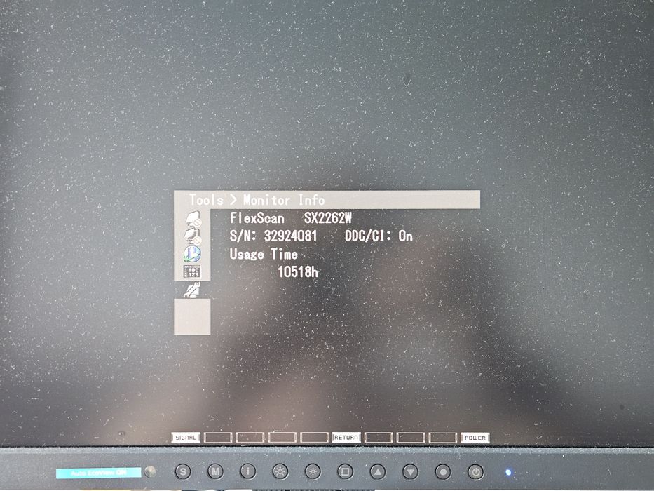 Monitor EIZO FlexScan SX2262W | NISKI PRZEBIEG 10 518h! | S-PVA 16:10