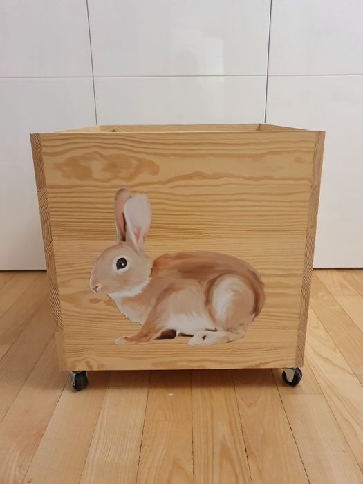Duża skrzynia na zabawki Bambooko 50x50x50