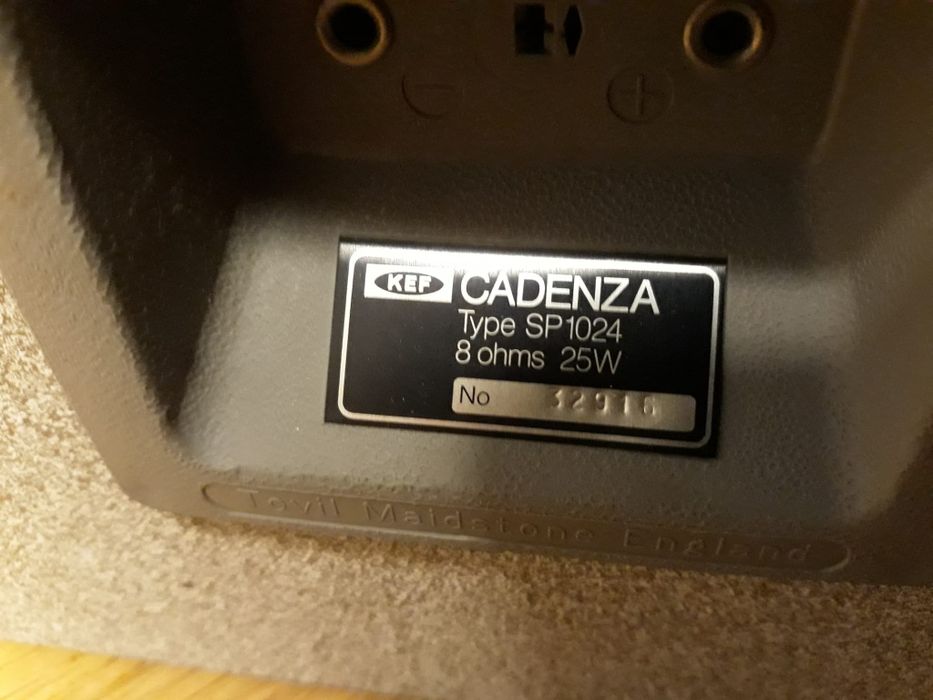 Kef Cadenza kolumny SP 1024 8ohm Audiofilskie Drewno