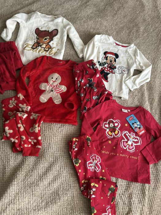 Піжама дитяча новорічна пижама новогодняя на девочку детская 92 98 104