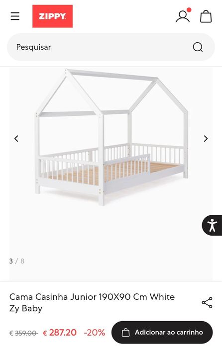 Cama casinha de criança