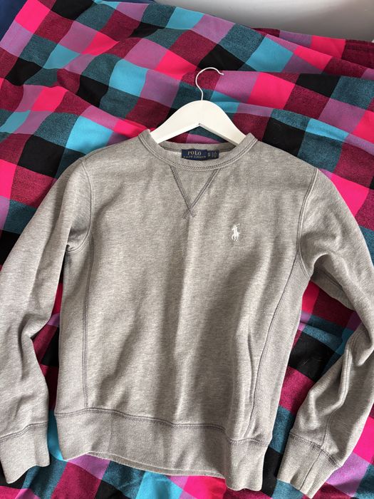 Bluza szara bawełniana polo Ralph Lauren 34 cotton długi rękaw