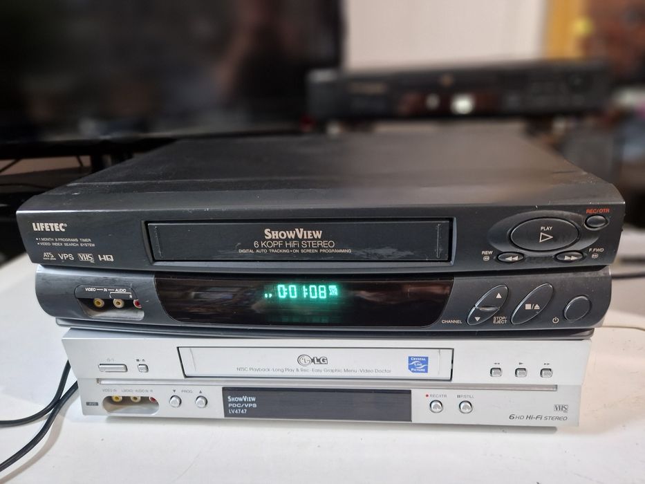 Magnetowid VHS  Lifetec LT 8910-stereo, 6 głowic