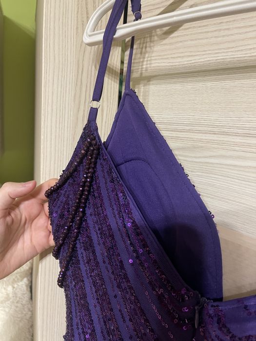 Sukienka balowa sylwestrowa wesele maxi długa cekiny