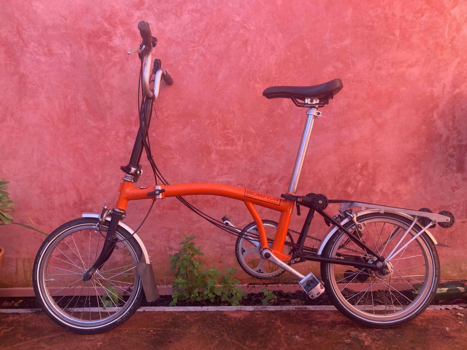 Brompton 2009 Laranja – 6 Velocidades – Revisão Completa