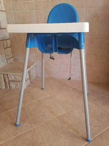 Cadeira de Refeição Alimentação com Tabuleiro, cinto e Almofada