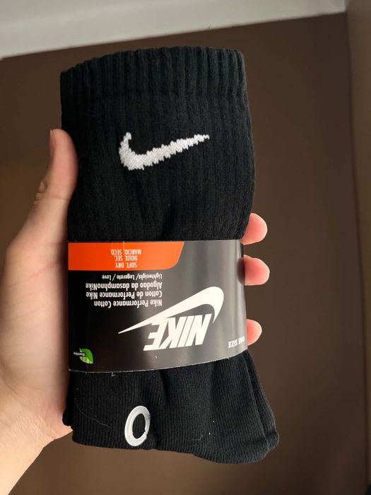 Skarpetki Nike 3 pary czarne długie  skarpetki Nike