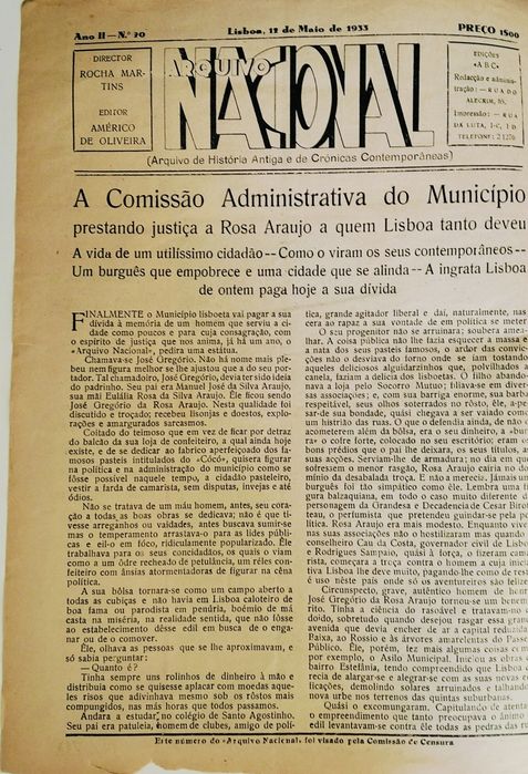 Arquivo Nacional N*70 revista 17 Maio 1933