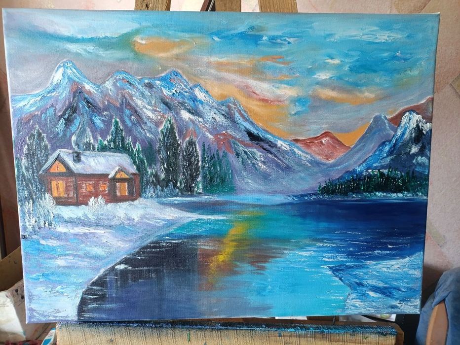 Картина маслом , холст на подрамнике , 40*50