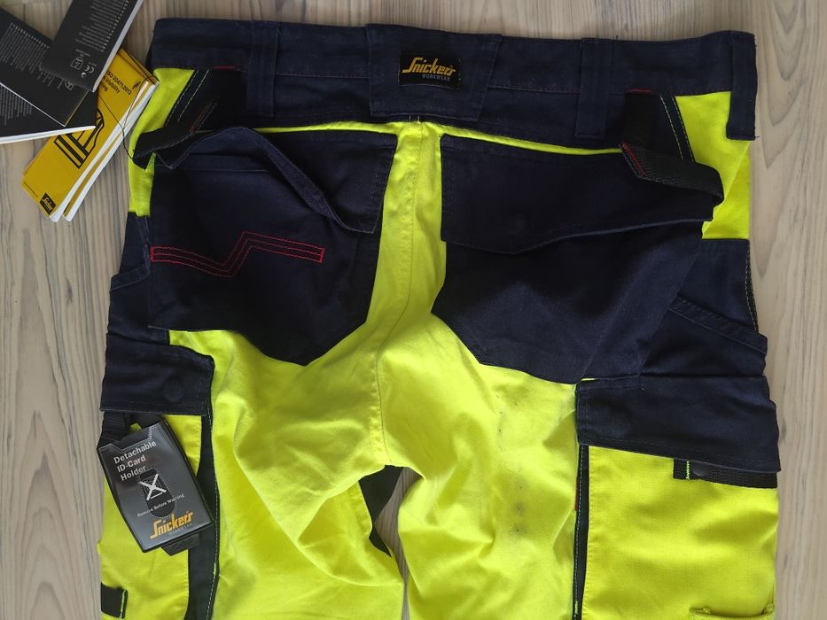Snickers ProtecWork 100 spodnie robocze multi norm trudnopalne antystatyczne hi-vis