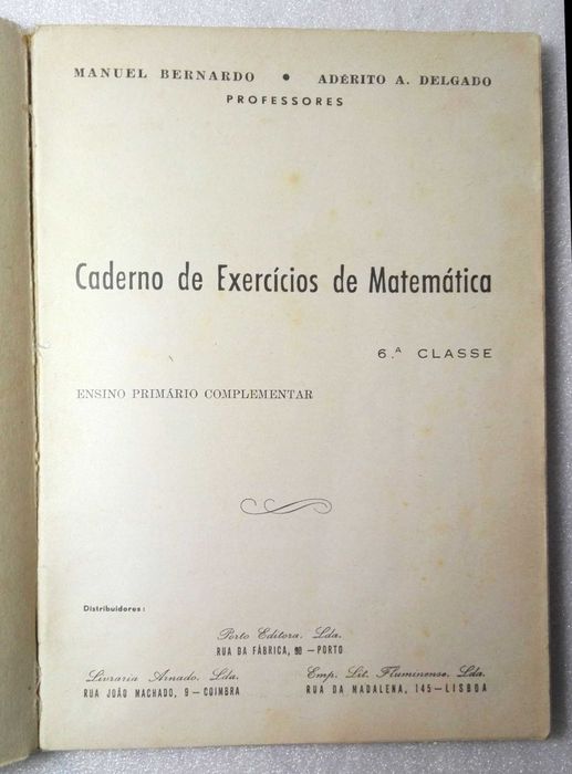 Livro Exercicios de  Matemática Caderno - 6ª classe