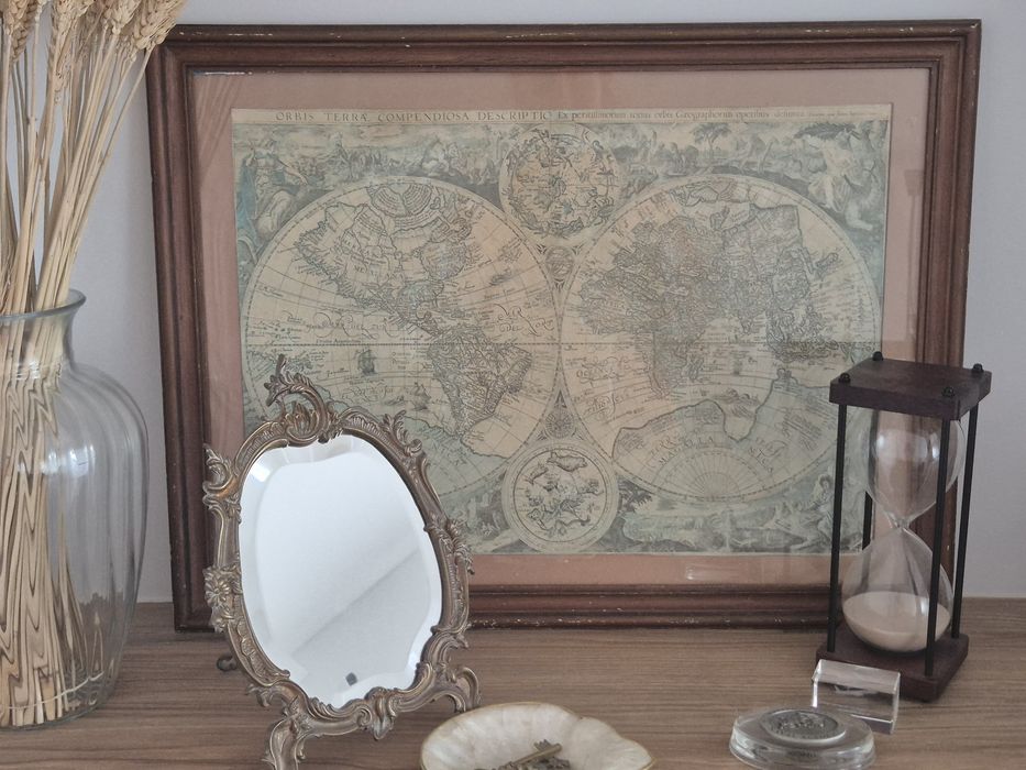 Quadro Mapa Mundo Antigo
