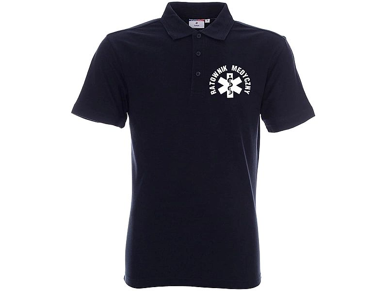 Koszulka Polo męska RATOWNIK MEDYCZNY granatowa (M)