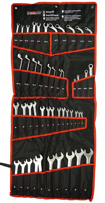 Klucze Płasko-Oczkowe 47 szt. Mar-Pol CRV 6-32 mm + etui