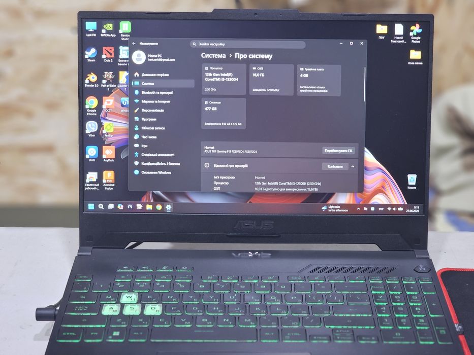 Ноутбук Asus TUF Gaming F15 FC507ZC4