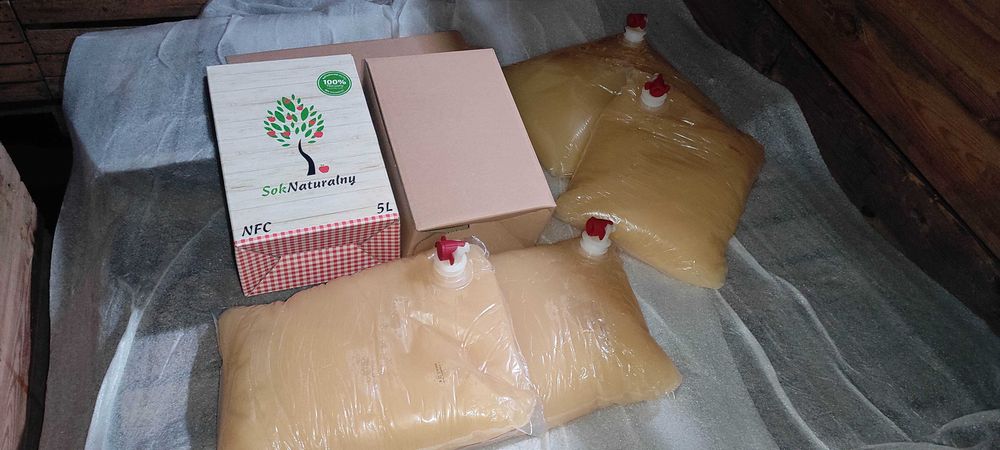 Sok tłoczony 5L – jabłko, gruszka, mięta różne smaki + GRATIS