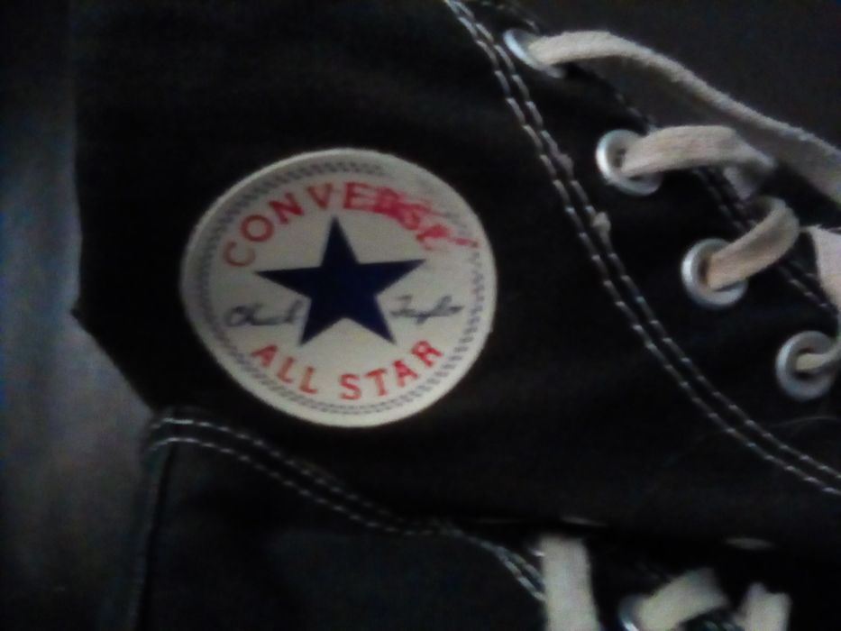 Botas all star n.37 pretas pouco usadas