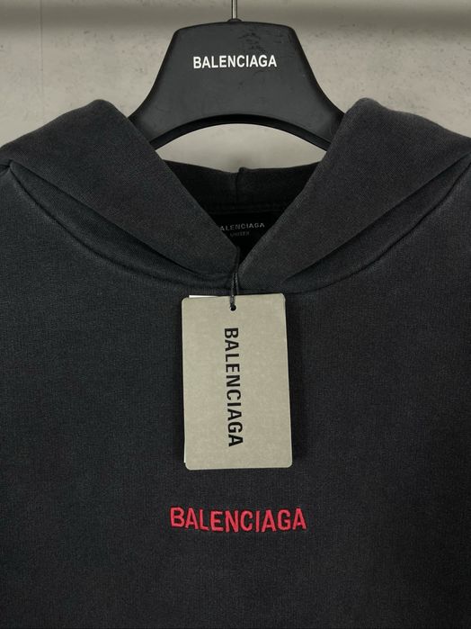 Худи оверсайз с капюшоном BALENCIAGA кофта реглан батник мужской