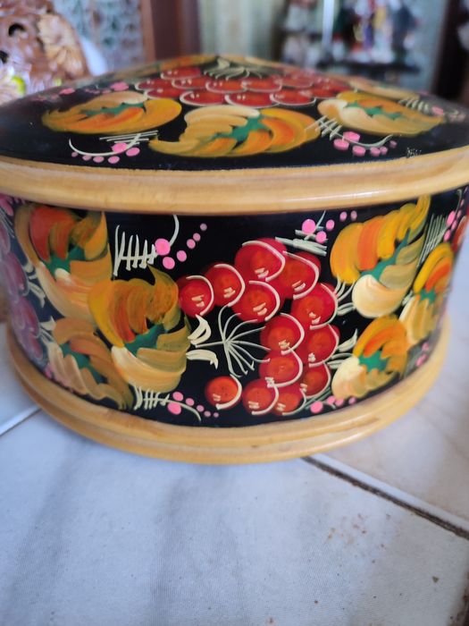 Шкатулка деревянная хохлома