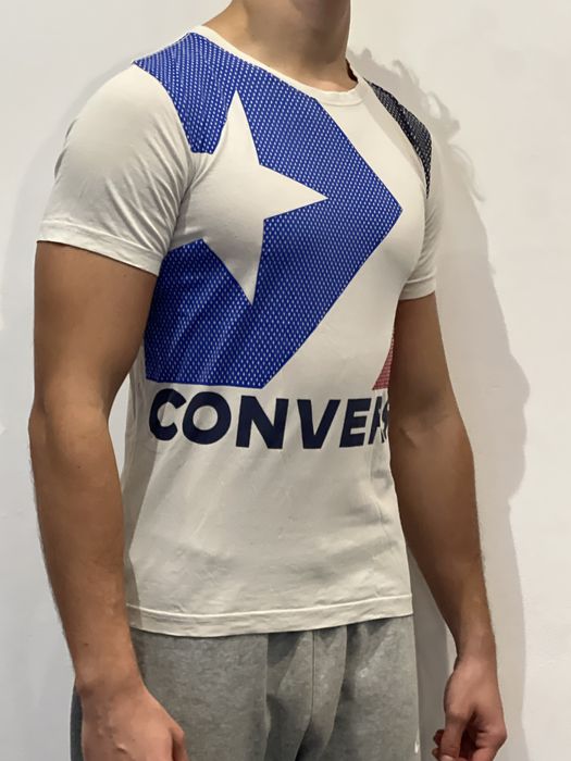 Converse koszulka z krótkim rękawem biała