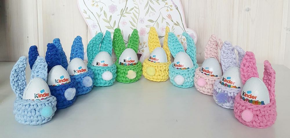 Wielkanocne koszyczki zajączki na 1 jajko