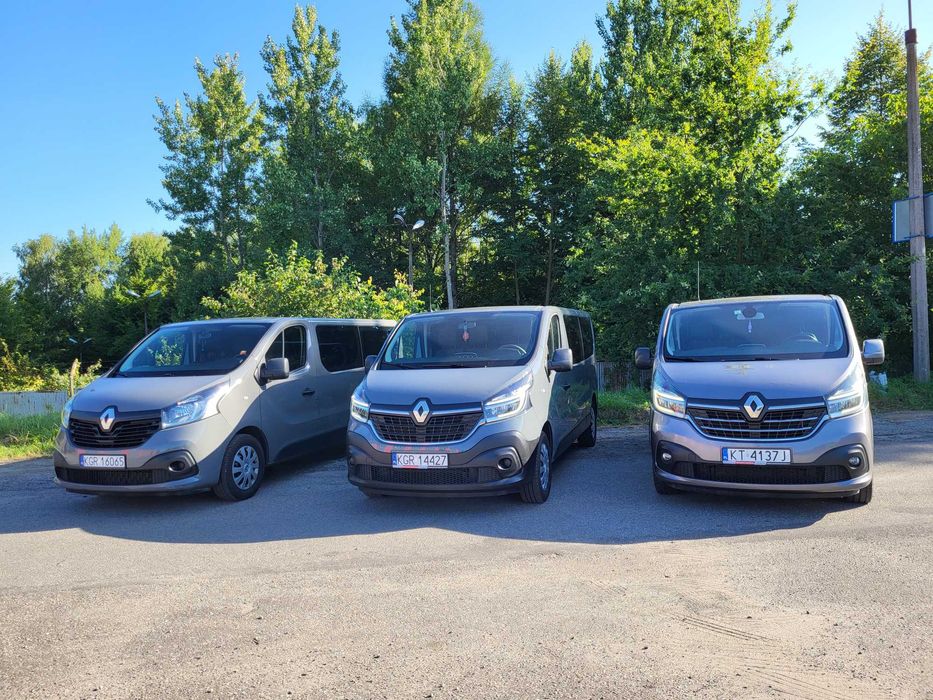 Wynajem busów 9 osobowych, samochodów osobowych, autolawety.