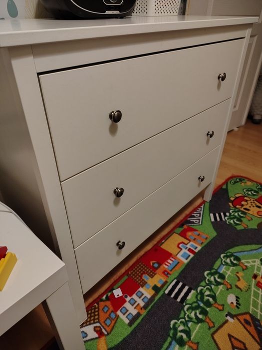 Koppang, komoda, 3 szuflady, biały, 90x83 cm
Komoda, 3 szuflady,