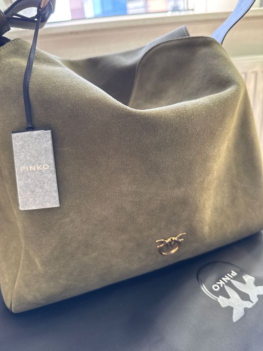 Pinko torebka Leaf Hobo Big/ khaki, dobra cena