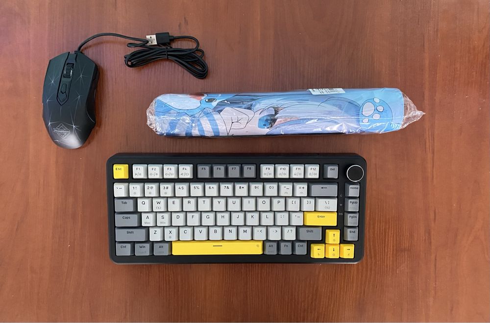 Ігровий набір Ajazz ak820 max, ajazz aj52 pro (клавіатура,миш,килимок)