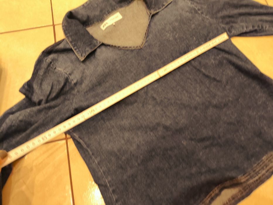 Bluzka koszula jeansowa jak kurtka Zara 42 XL