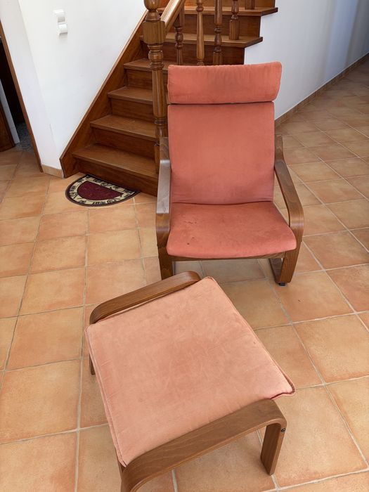Cadeirão laranja/vermelho IKEA