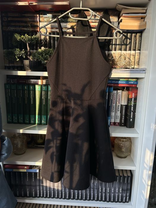 Czarna sukienka H&M 34 Jodełka