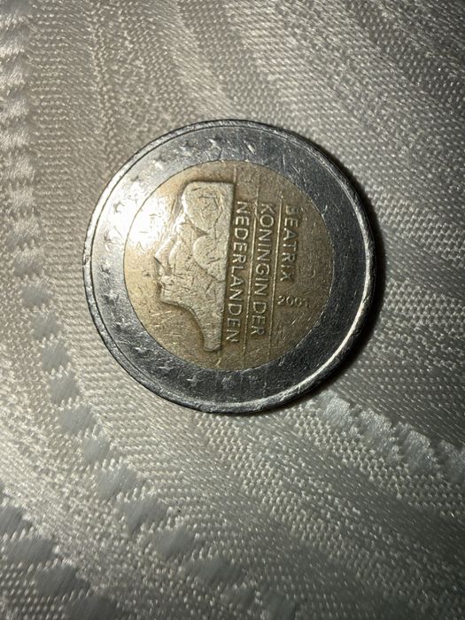 Moeda 2€ Beatrix koningin der nederlanden 2001
